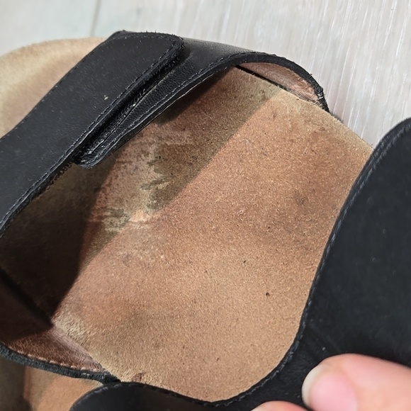 Dansko Women Vienna Leather Hook&loop Wedge Sandals shoes sz 39/8.5-9 - Picture 6 of 13